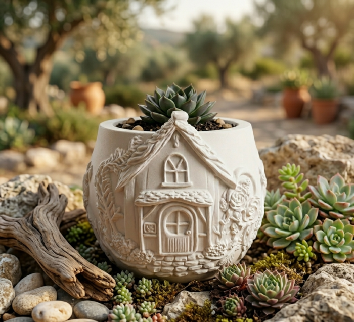 Χειροποίητη Γύψινη Μολυβοθήκη, Κασπώ. Το καταφύγιο της Εδεμ 