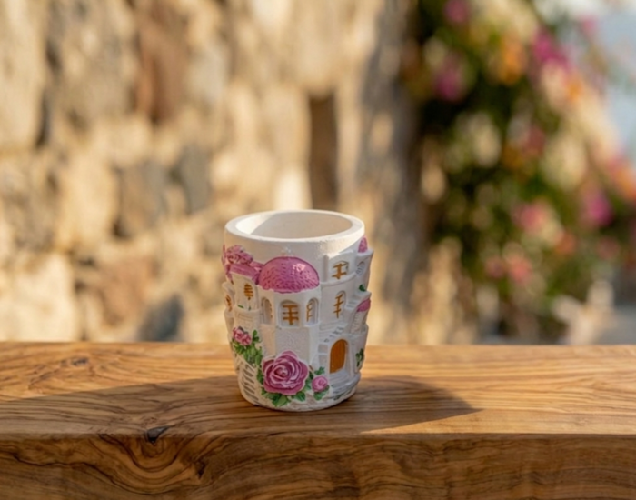 Χειροποίητo Γύψινo Διακοσμητικό. Το  Ρόδο του Αιγαίου.