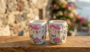 Χειροποίητo Γύψινo Διακοσμητικό. Το  Ρόδο του Αιγαίου. Φωτογραφία 2