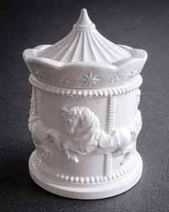 Χειροποίητo Γύψινo Διακοσμητικό Καρουζελ Φωτογραφία 1